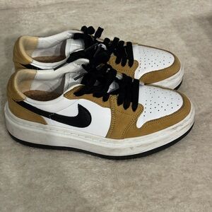 Nike Women's Athletic Shoes in White, Black, and Tan